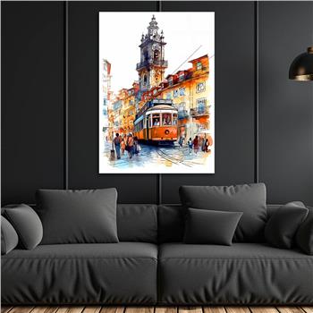 Dikey Sanat Temalı Cam Tablo 486