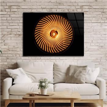 Kunst Thema auf bedrucktem Glas