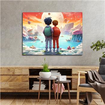 Kunst Thema auf bedrucktem Glas 542