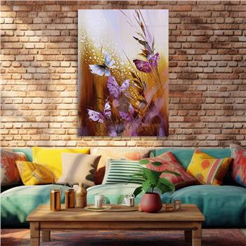 Kunst Thema auf bedrucktem Glas