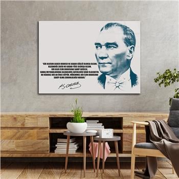 MUSTAFA KEMAL ATATÜRK GÖRSELLİ CAM TABLO