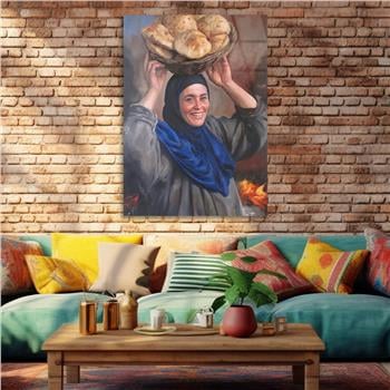 Kunst Thema auf bedrucktem Glas