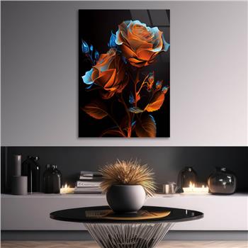 Thema Natur auf bedrucktem Glas