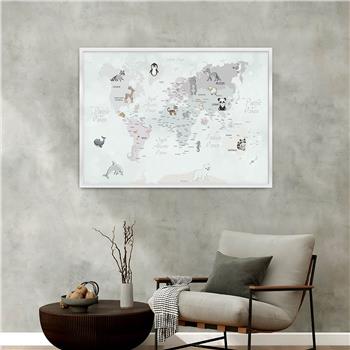 bedrucktes Glas mit Aluminiumrahmen und Kunst Themen 