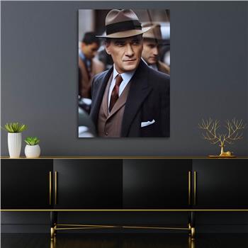 Dikey VatanTemalı Cam Tablo 216