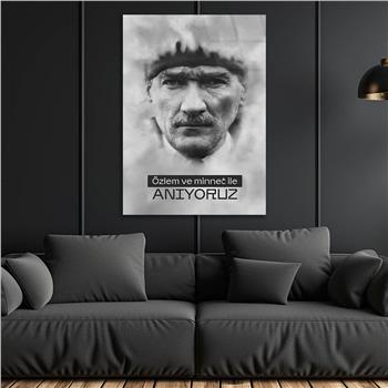 Dikey VatanTemalı Cam Tablo 176