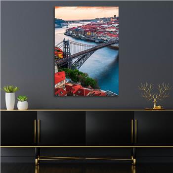 Dikey Doğa Temalı Cam Tablo 252