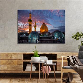 Religiöses Thema auf bedrucktem Glas