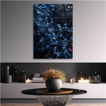 Dikey Sanat Temalı Cam Tablo 551