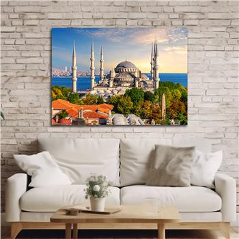 Yatay Dini Temalı Cam Tablo 152