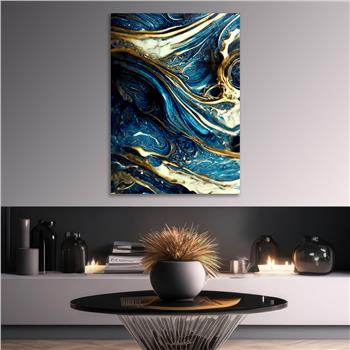 Dikey Sanat Temalı Cam Tablo 557