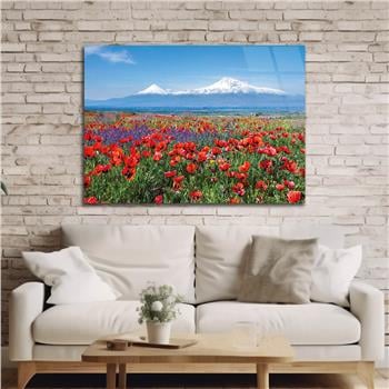 Thema Natur auf bedrucktem Glas