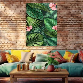 Dikey Sanat Temalı Cam Tablo 377