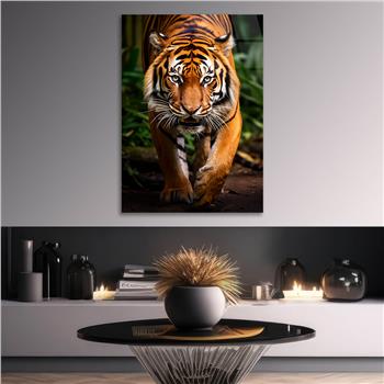 Dikey Doğa Temalı Cam Tablo 413