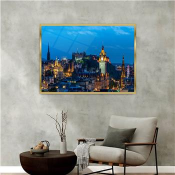 bedrucktes Glas mit Aluminiumrahmen und Natur Themen 