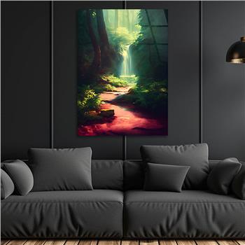 Dikey Doğa Temalı Cam Tablo 267