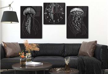 Ensemble de Tableaux et d’orloge 2 pièces sur le thème de l’art