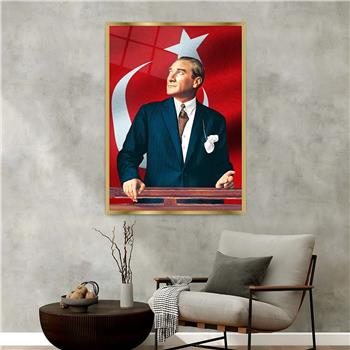 bedrucktes Glas mit Aluminiumrahmen und Nation Themen 