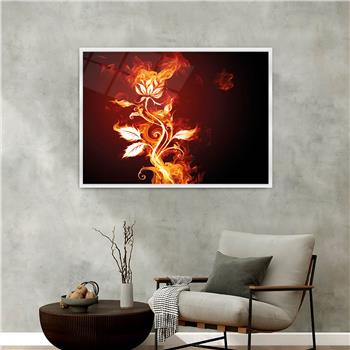 Aluminium Omlijste Kunst Thema Geharde Glasschilderij 074