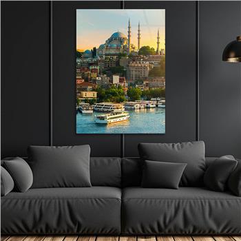 Dikey Dini Temalı Cam Tablo 262