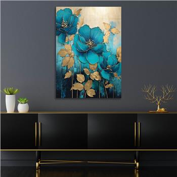 Dikey Sanat Temalı Cam Tablo 316