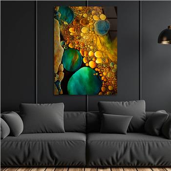 Dikey Sanat Temalı Cam Tablo 469