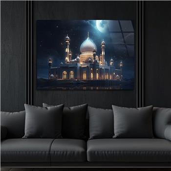 Yatay Dini Temalı Cam Tablo 171