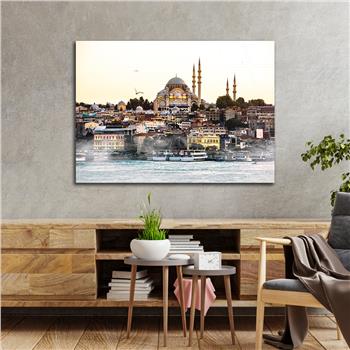 Yatay Dini Temalı Cam Tablo 155