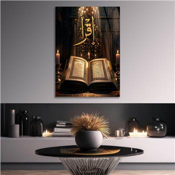 Dikey Dini Temalı Cam Tablo 305