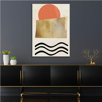 Kunst Thema auf bedrucktem Glas