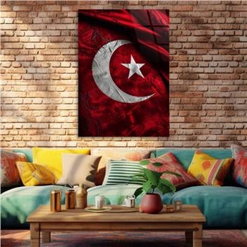 Dikey VatanTemalı Cam Tablo 185