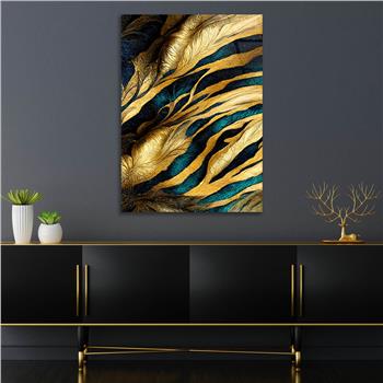 Dikey Sanat Temalı Cam Tablo 560