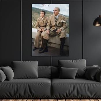 Dikey VatanTemalı Cam Tablo 261