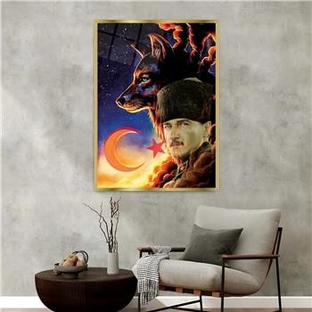 bedrucktes Glas mit Aluminiumrahmen und Nation Themen 