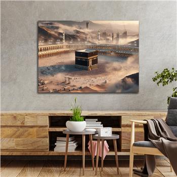 Yatay Dini Temalı Cam Tablo 198