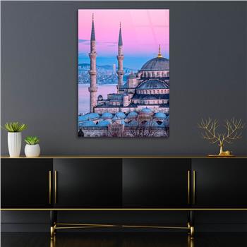 Dikey Dini Temalı Cam Tablo 261