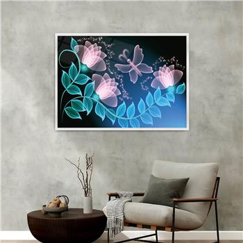 bedrucktes Glas mit Aluminiumrahmen und Kunst Themen 