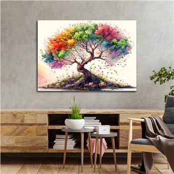 Yatay DoğaTemalı Cam Tablo 409