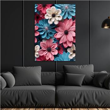 Dikey Sanat Temalı Cam Tablo 365