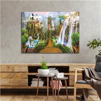 Thema Natur auf bedrucktem Glas