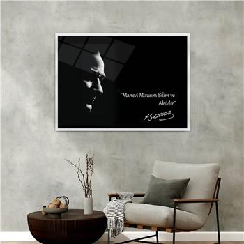 Aluminum-Framed National-Themed Tempered Glass Wall Art 082