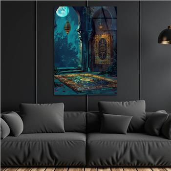 Dikey Dini Temalı Cam Tablo 259