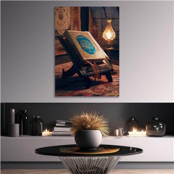 Dikey Dini Temalı Cam Tablo 272