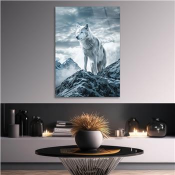 Dikey Doğa Temalı Cam Tablo 438