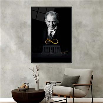 لوحة زجاجية وطني مع اطار ألمنيوم