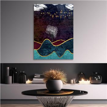 Kunst Thema auf bedrucktem Glas