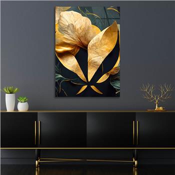 Dikey Sanat Temalı Cam Tablo 387