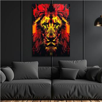 Dikey Doğa Temalı Cam Tablo 360