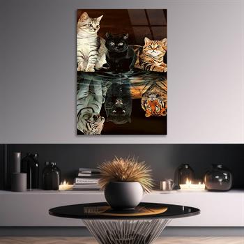 Kunst Thema auf bedrucktem Glas