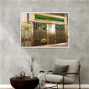 لوحة زجاجية ديني مع اطار ألمنيوم